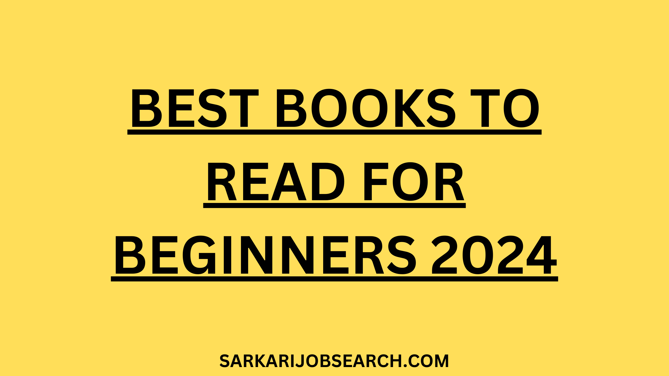 Best Books To Read For Beginners | 2024
